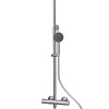 Thermostatische regendouche-opbouwset RVS Munchen