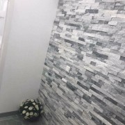 GRIJS / WIT GLITTER , Natuursteen Strip , Steenstrips Oftewel Stone Panel