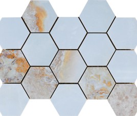 Lux. Mozaiek Del Mundo Opalo HEXAGON / 32,5x22,5 
