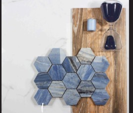 Lux. Mozaiek Ossola Blue HEXAGON / 32,5x22,5 