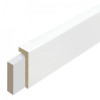 Stijlplint overzetplint 18 x 67 mm wit folie