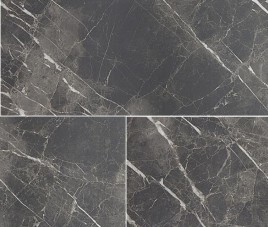 Palermo marmerlook calacatta rigid PVC klik vloeren tegel formaat Antraciet met geïntegreerde ondervloer 
