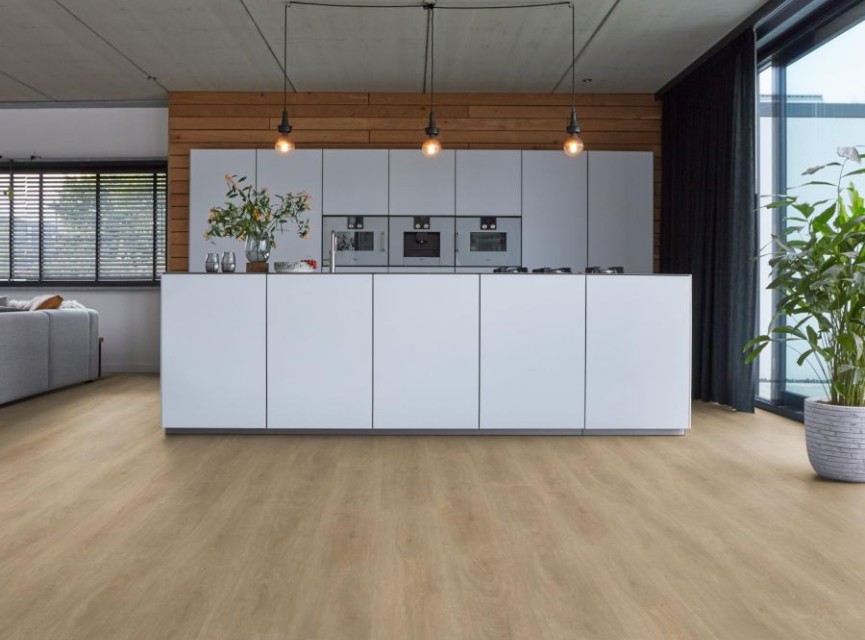 NANCY Naturel SRC Pvc Klik Vloer ( LEVENSLANGE GARANTIE ) / natuurgetrouw (EIR) Structuur / Vloerverwarming En -Koeling / Extra Matte Toplaag / Geluiddempende Onderlaag