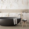 Hoogglans CEASAR Gold White ( LEVIGLASS ) 60x120 Vloertegel en Wandtegel Woonkamer / Winkelruimte / Badkamer / Keuken