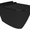 Pluto Black zonder bidetfunctie Wandcloset  + Softclose Bril