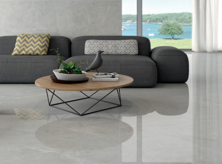 PORTO IVORY 60x60 Vloertegel / Gepolijst En Gerectificeerd / Woonkamer