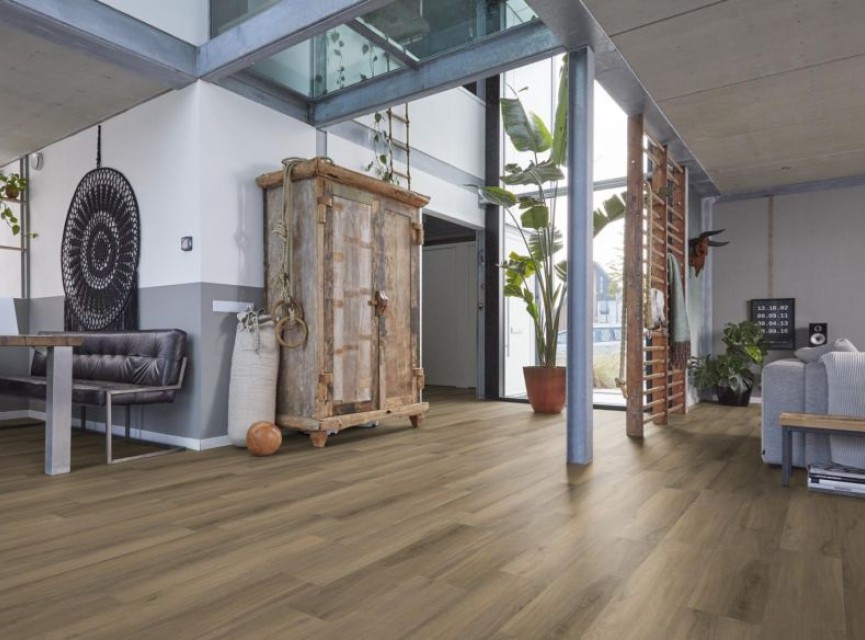 DIJON Smoky DRYBACK ( LEVENSLANGE GARANTIE ) / micro-bevel 4v / PVC Vloer / Plak PVC