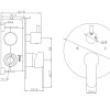 Inbouw douchemengkraan + omstel 2 functies incl.Inb box