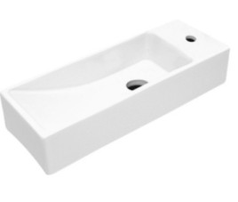 Fontein Queen Rechts 38x14x8 cm glans-wit