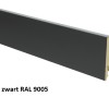MDF Blok Model ZWART Ral 9005 Plint 14x120mm / Lengte 2400mm