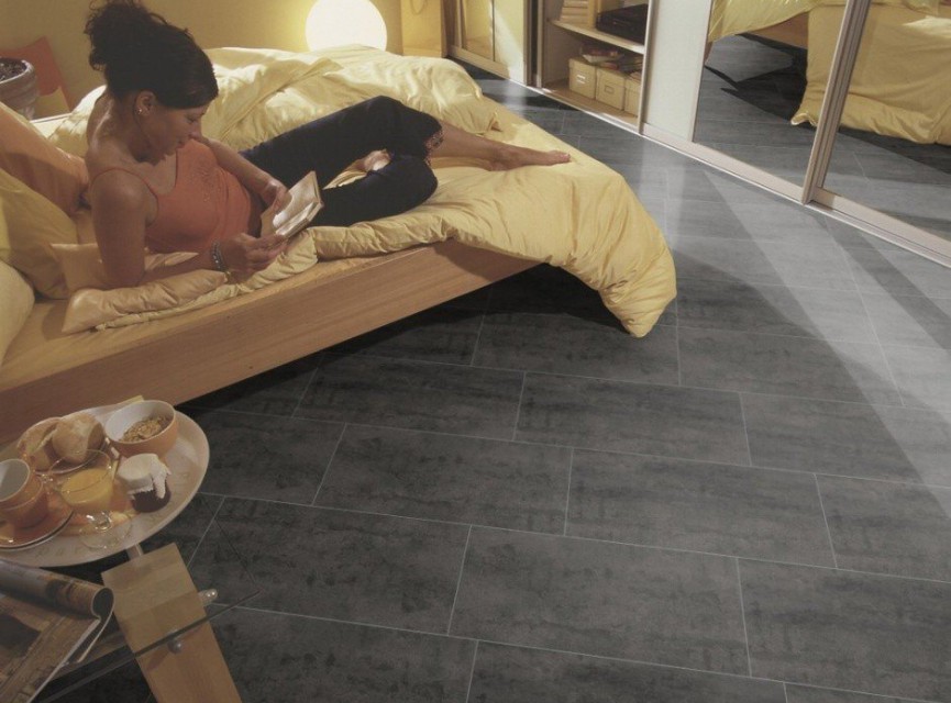 Proefstaal - Kronotex Mega Senia D2869 Antraciet  Tegel Laminaat / Tegellaminaat 8mm V4 / Woonkamer / Winkelruimte / Slaapkamer