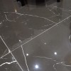 Black Zwart hoogglans 100x100 vloertegel