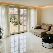 Statuario Brillo Marmerlook 90x90 Hoogglans Vloertegel Woonkamer / Extra groot formaat