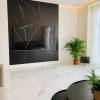 Statuario Brillo Marmerlook 90x90 Hoogglans Vloertegel Woonkamer / Extra groot formaat