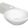 Fontein Step Links 38x23x9.5cm glans-wit