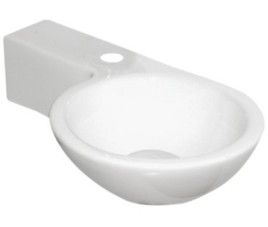 Fontein Step Links 38x23x9.5cm glans-wit