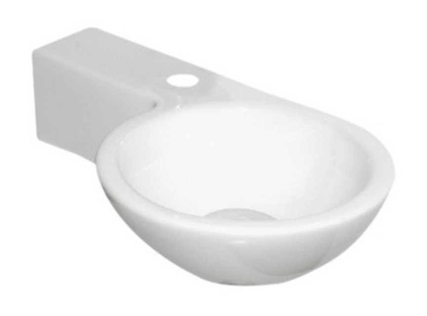 Fontein Step Links 38x23x9.5cm glans-wit