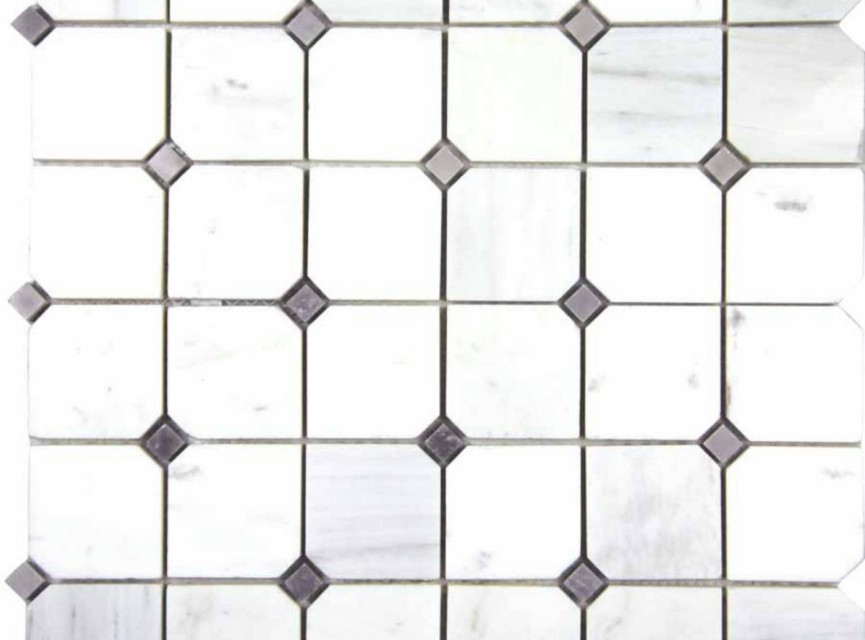 Lux. Victoria Blanco MOSEL / 29.5x29.5 CM / Mozaiek / Mosaic / Badkamer / Keuken / Toilet / Restaurant
