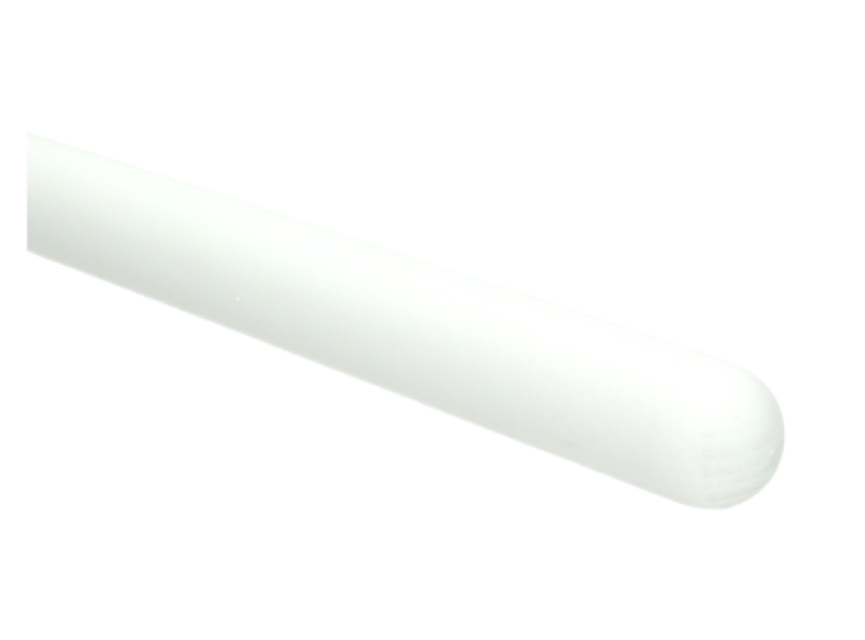 Trapleuning wit gegrond rond 40 mm 180 cm