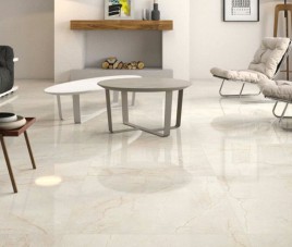 Yap Creme Beige hoogglans keramisch 60x120 vloertegel en wandtegel