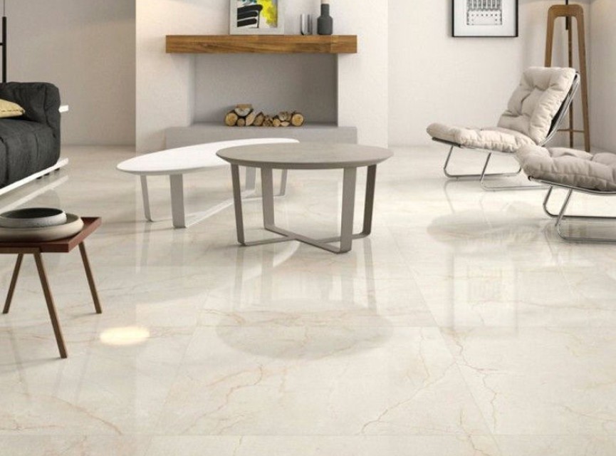 Yap Creme Beige hoogglans keramisch 60x120 vloertegel en wandtegel