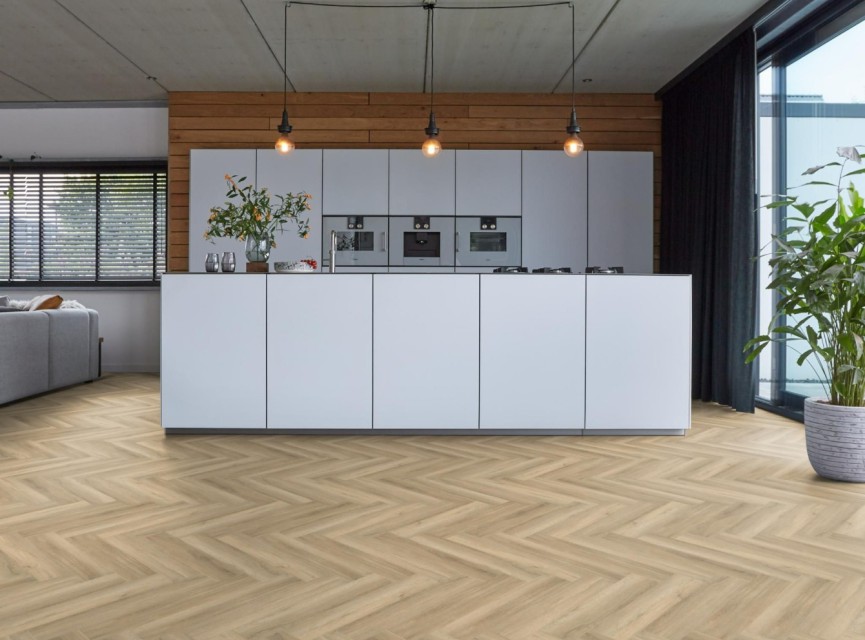 Floorlife / Ambiant YUP Herringbone Visgraat PVC Click SRC 6158350419 beige