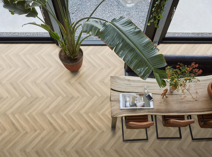 Floorlife / Ambiant YUP Herringbone Visgraat PVC Click SRC 6158350419 beige