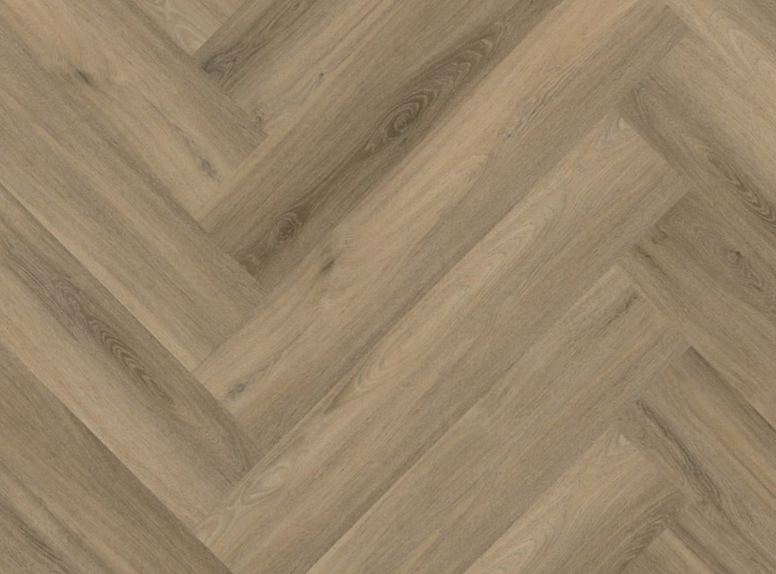 BONN Herringbone Visgraat SRC PVC Click light brown 150x600