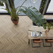 BONN Herringbone Visgraat SRC PVC Click light brown 150x600