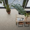 BONN Visgraat Plak Pvc LIGHT GREY HERRINGBONE DRYBACK ( LEVENSLANGE GARANTIE ) / micro-bevel 4v / PVC Vloer / Plak PVC