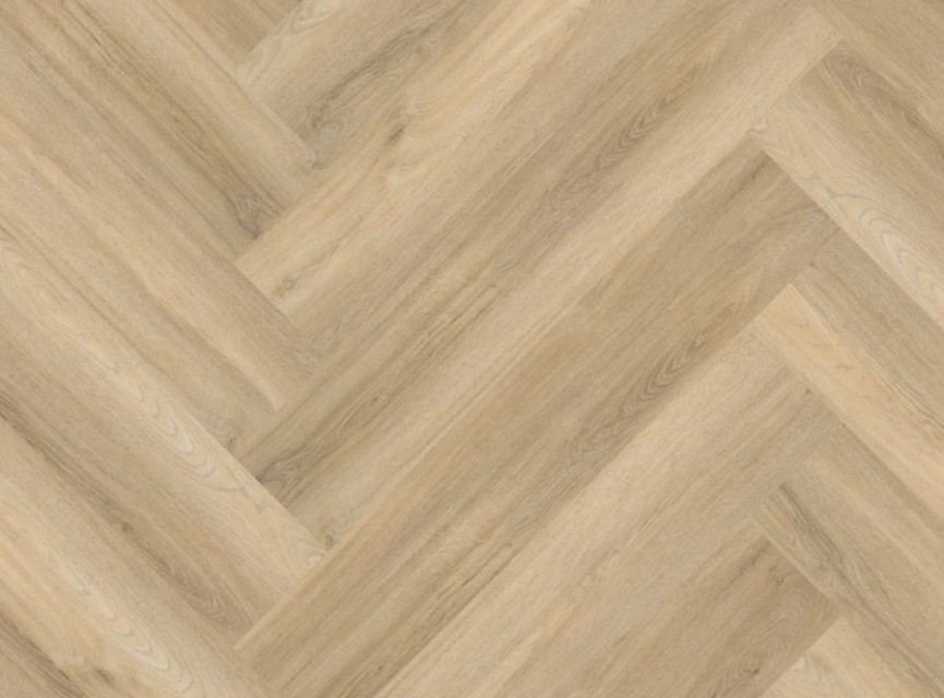 BONN Herringbone Visgraat PVC Click vloer met kurklaag beige