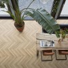BONN Herringbone Visgraat PVC Click vloer met kurklaag beige
