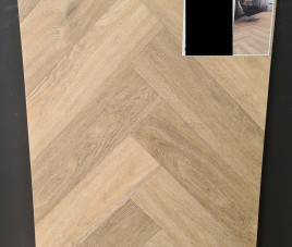 BONN Herringbone Visgraat PVC Plak Dryback SMALL BEIGE 75x380