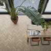 BONN Herringbone 2511 Visgraat PVC Click vloer met kurklaag eik licht 150x6000