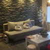 Mosel ZWART GLITTER Brickstone , Natuursteen Strip , Steenstrips Oftewel Stone Panel