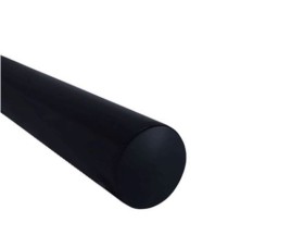 Trapleuning zwart rond 45 mm 80 cm