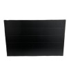 90x80 cm - Radiator Cover Lined (Gegroefde voorplaat) - Zwart (RAL 9005)