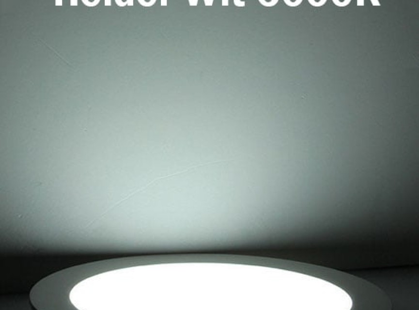 LED Downlight - Opbouw Rond 12W - Helder/Koud Wit 6400K - Mat Wit Aluminium - Ø170mm