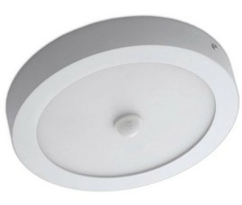 LED Downlight - Facto Dury - PIR Bewegingssensor 360° + Dag en Nacht Sensor - Aanpasbare Vermogen - Aanpasbare Kleur - Opbouw - Rond - Mat Wit - OSRAM LEDs