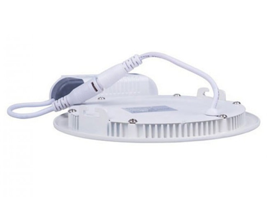 LED Downlight Slim - Inbouw Rond 6W - Dimbaar - Warm Wit 2700K - Mat Wit Aluminium - Ø120mm