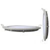 LED Downlight Slim - Inbouw Rond 9W - Warm Wit 2700K - Mat Wit - Aluminium - Ø146mm