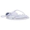 LED Downlight Slim - Inbouw Rond 9W - Warm Wit 2700K - Mat Wit - Aluminium - Ø146mm