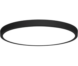 LED Paneel - Ø30 - 24W - Helder/Koud Wit 6400K - Mat Zwart - Opbouw - Rond - Aluminium