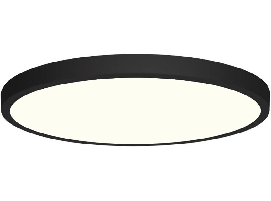 LED Paneel - Ø30 - 24W - Natuurlijk Wit 4200K - Mat Zwart - Opbouw - Rond - Aluminium