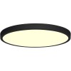 LED Paneel - Ø30 - 24W - Warm Wit 3000K - Mat Zwart - Opbouw - Rond - Aluminium