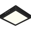 LED Paneel - 30x30 - 24W - Natuurlijk Wit 4200K - Mat Zwart - Opbouw - Vierkant - Aluminium
