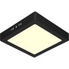 LED Paneel - 30x30 - 24W - Warm Wit 3000K - Mat Zwart - Opbouw - Vierkant - Aluminium