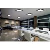 LED Paneel - 30x30 - 24W - Warm Wit 3000K - Mat Zwart - Opbouw - Vierkant - Aluminium