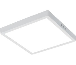 LED Paneel - 30x30 Helder/Koud Wit 6400K - 24W Opbouw Vierkant - Mat Wit - Flikkervrij