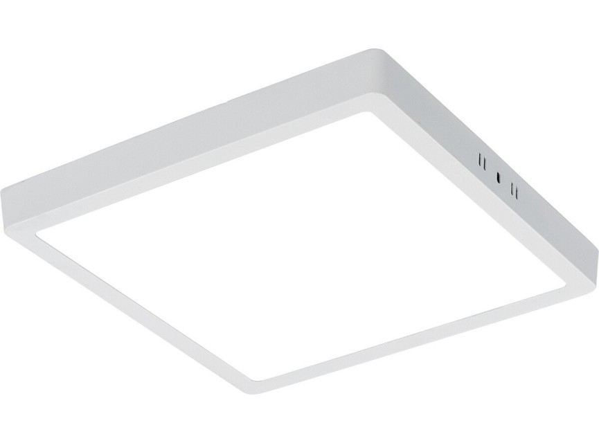 LED Paneel - 30x30 Helder/Koud Wit 6400K - 24W Opbouw Vierkant - Mat Wit - Flikkervrij